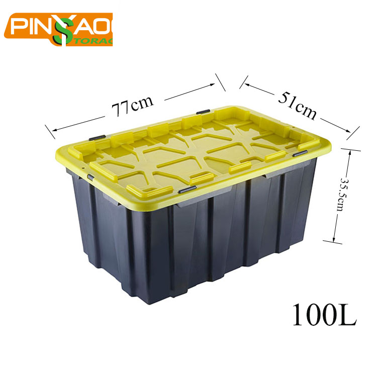 New Design 2018 100l Large Storage Box Whole Heavy Duty